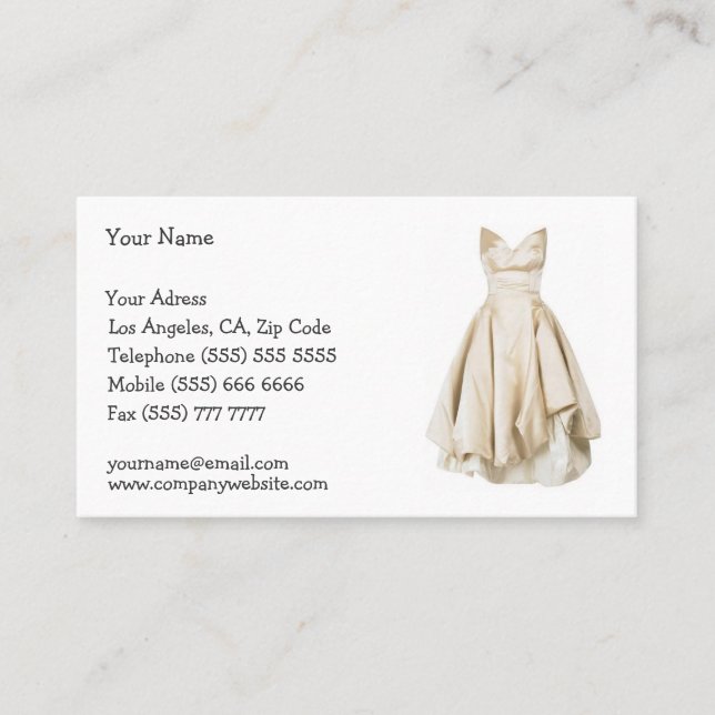 Tailor Business Card (Front)