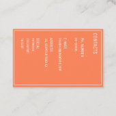 Tailor Business Card (Back)
