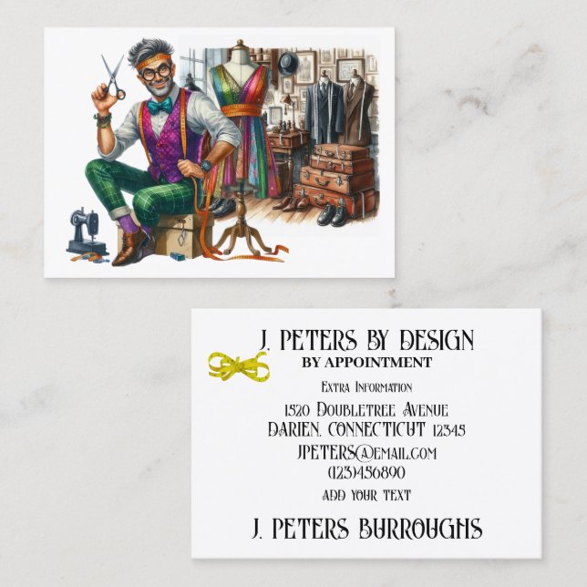 Tailor FASHION  Business Card (Front/Back)