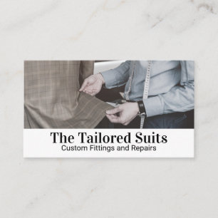 Tailor Fitting a Suit Business Card