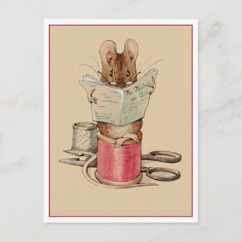 Tailor Mouse by Beatrix Potter Postcard