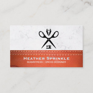Tailor Scissors Sewing Machine Logo Business Card