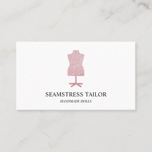 Tailor Seamstress Mannequin Dress Boutique Business Card