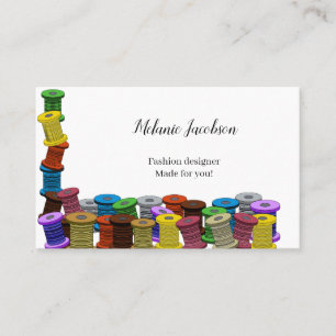 Tailor seamstress quilter sewing handmade business card