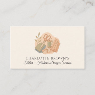 Tailor Sewing Fashion Alterations Dressmaking Business Card