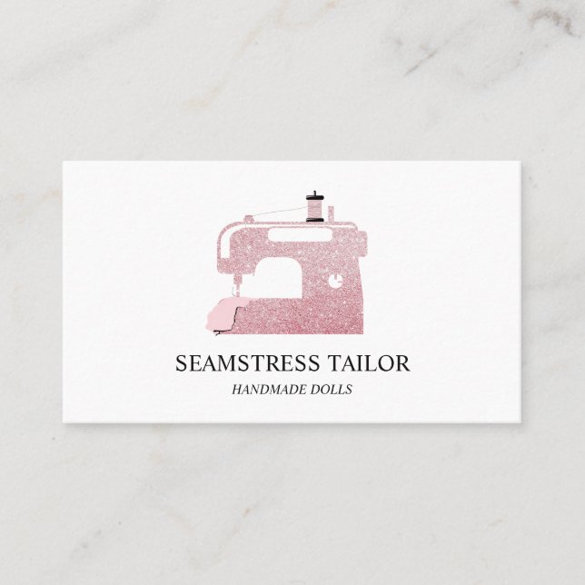 Tailor Sewing Machine Business Card (Front)