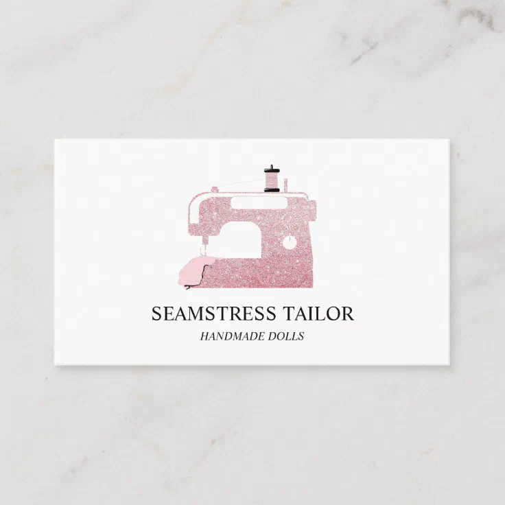 Tailor Sewing Machine Business Card | Zazzle