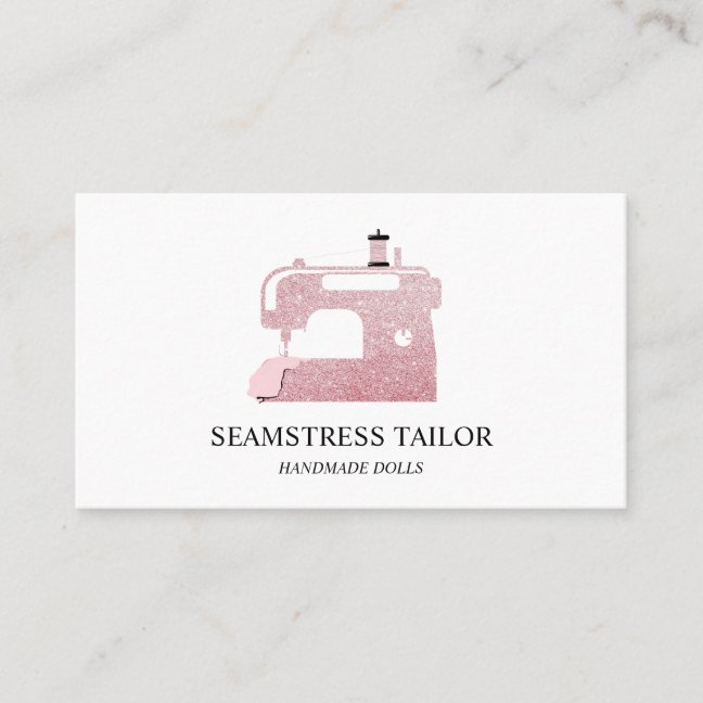 Tailor Sewing Machine Business Card