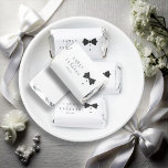 Tailored Black Tie Wedding Favors ID1090<br><div class="desc">This Hershey's favor, shown here with a sweet black bow tie and buttons design, has a template to easily add your own names and wedding date. Featuring sleek graphics that echo the refined details of a classic tuxedo, this wedding collection includes elements like pleated patterns, crisp whites and glossy black...</div>