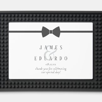 Tailored Black Tie Wedding Thank You ID1090