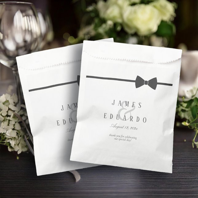 Tailored Black Tie Wedding Thank You ID1090 Favor Bag (Creator Uploaded)