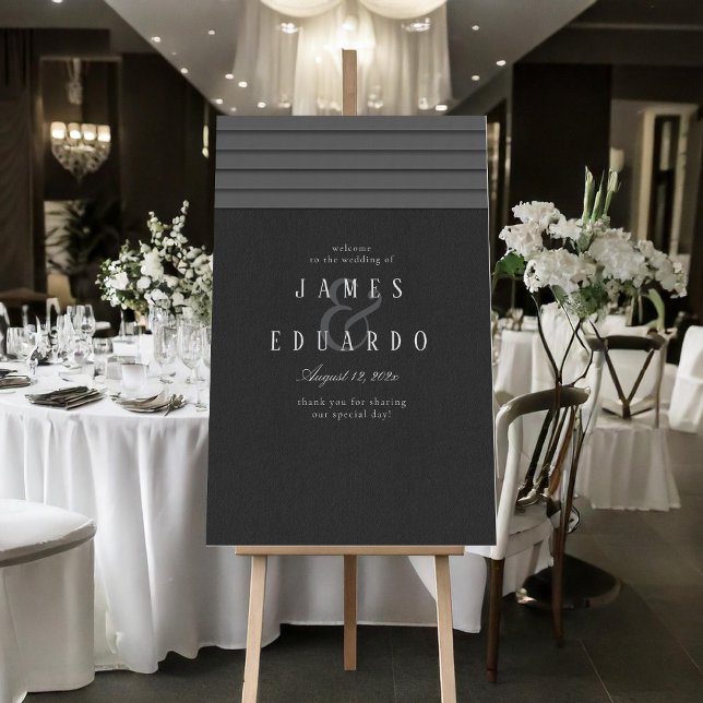 Tailored Black & White Wedding ID1090 Foam Board (Creator Uploaded)