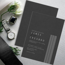 Tailored Black & White Wedding ID1090