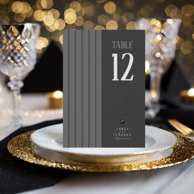 Tailored Black & White Wedding Table Number ID1090 (Creator Uploaded)