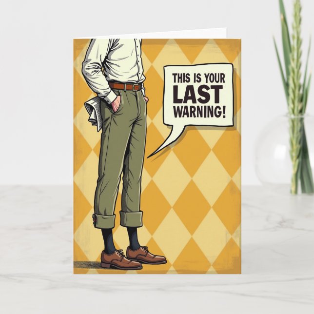 Tailored Fathers Day Image Card (Front)