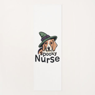 Tailored for Canine Fans One Spooky Nurse Dog Yoga Mat