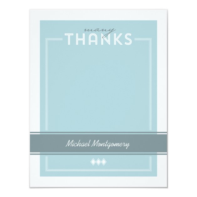 Tailored Graduation Thank You Note Card
