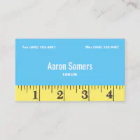 Tailors Seamstress Sewing Measuring Tape Business Card