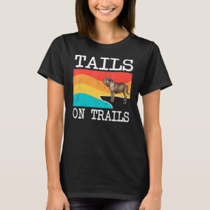Tails On Trails Neapolitan Mastiff Dog Hiking T-Shirt