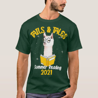 Tails Tales Summer Reading 2021 Llama 1 T-Shirt