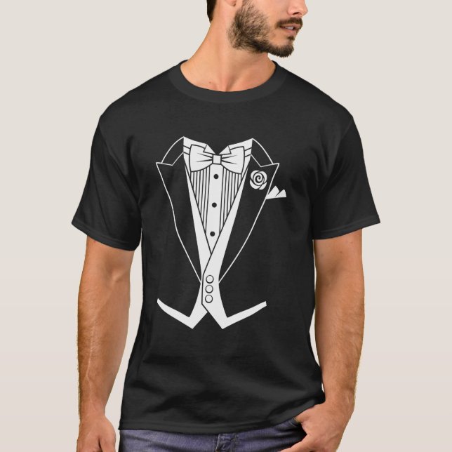 Tails Tuxedo White Tie T-Shirt (Front)