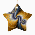 Tailspin - Fractal art Ceramic Ornament