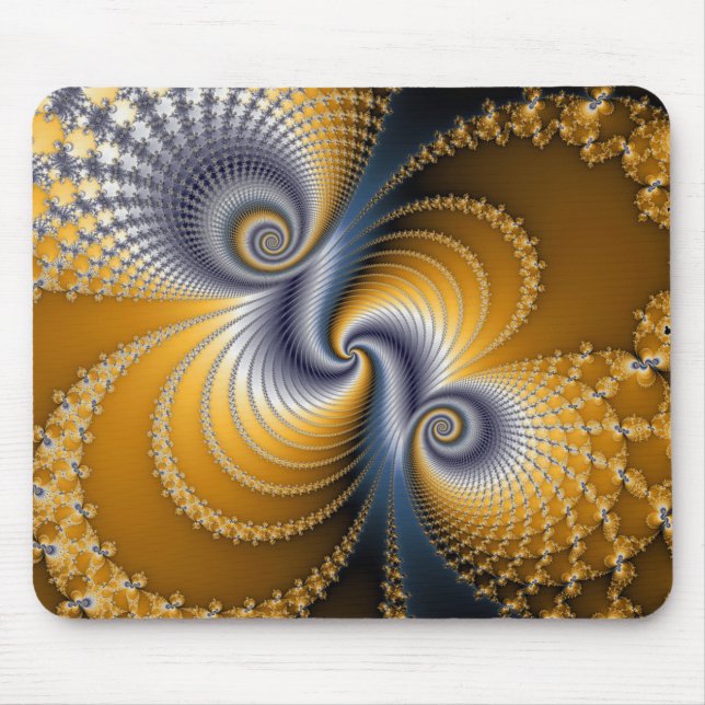 Tailspin - Fractal art Mouse Pad (Front)