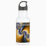 Tailspin - Fractal art Water Bottle