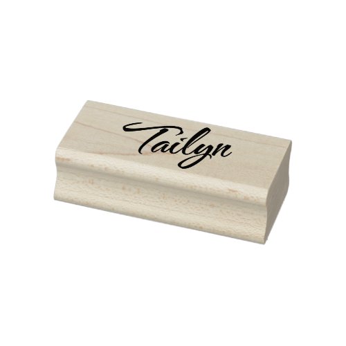 Tailyn Name Cursive Script Font Rubber Stamp