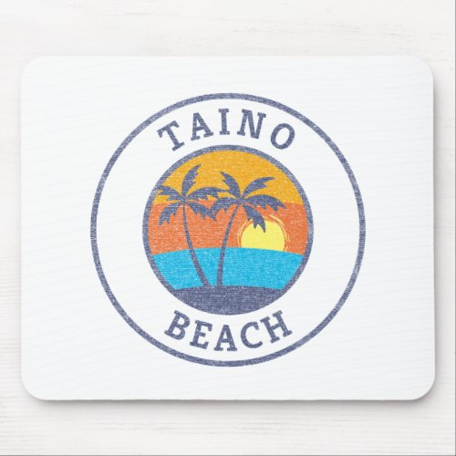 Taino Beach Bahamas Faded Classic Style Mouse Pad