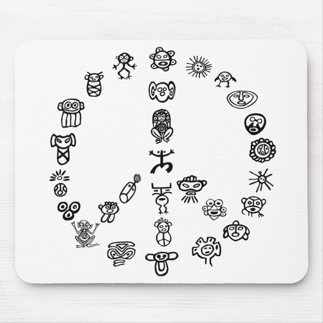 Taino Peace Mouse Pad (Front)