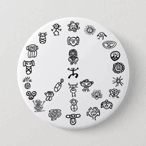 Taino Peace Pinback Button