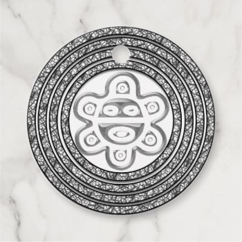 Taino Spiral Sun Favor Tags by BanYaCollection at Zazzle