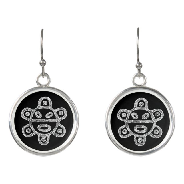 Taino Sun Puerto Rico Earrings (Front)