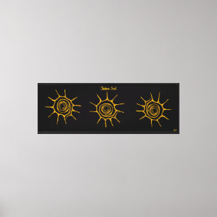 Taino Sun/Sol Abstract Symbol Canvas Print
