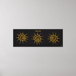 Taino Sun/Sol Abstract Symbol Canvas Print