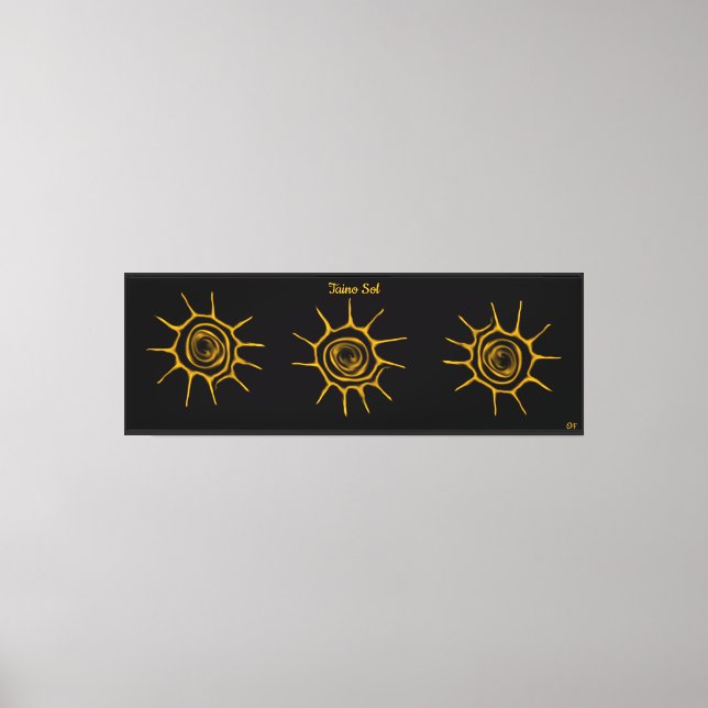 Taino Sun/Sol Abstract Symbol Canvas Print (Front)