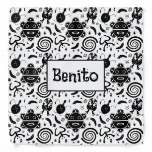 Taino Symbols Puerto Rico Culture Bandana