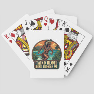 Taino Warrior Puerto Rico Indigenous Caribbean Poker Cards