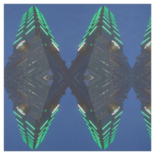 Taipei 101 at Night Fabric