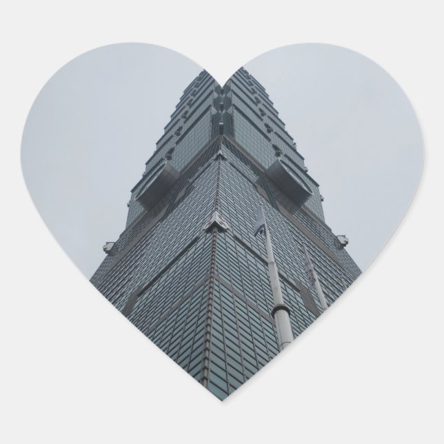 Taipei 101 Heart Sticker (Front)