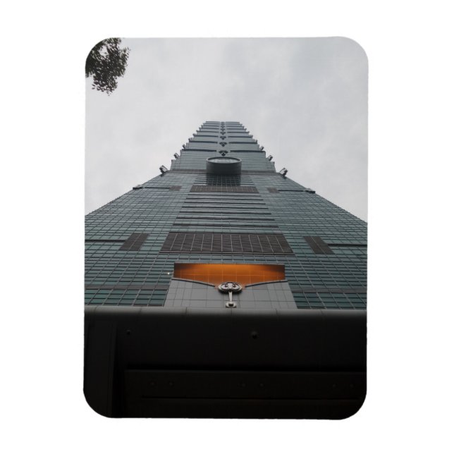 Taipei 101 Taiwan 3"x4" Magnet (Vertical)