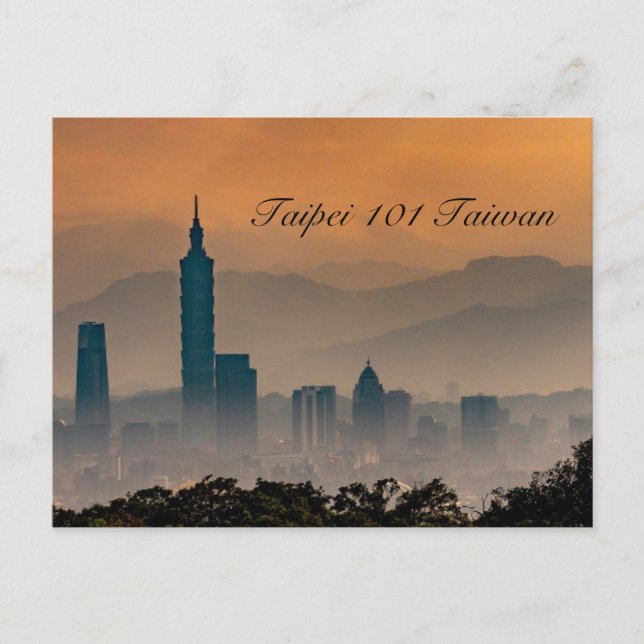 Taipei 101 Taiwan Postcard (Front)