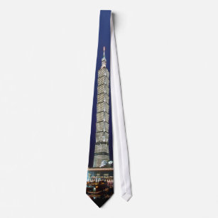 Taipei 101 World's Tallest Building Neck Tie