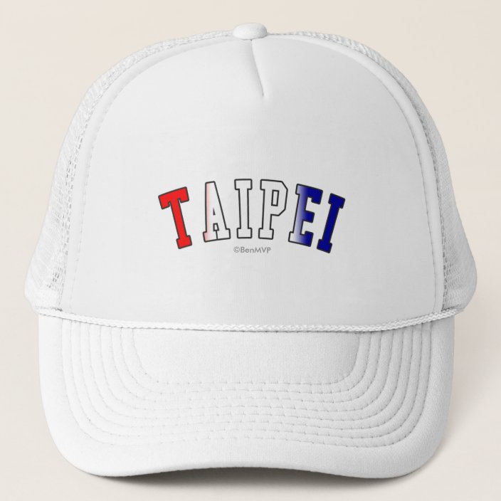 Taipei in Taiwan National Flag Colors Hat