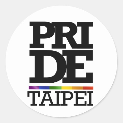 TAIPEI PRIDE _png Classic Round Sticker