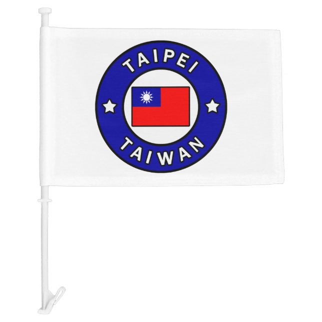 Taipei Taiwan Car Flag (Front)