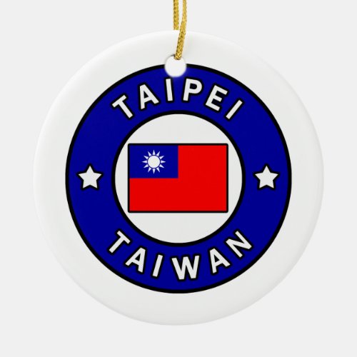 Taipei Taiwan Ceramic Ornament