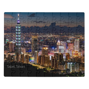 Taipei, Taiwan cityscape Jigsaw Puzzle