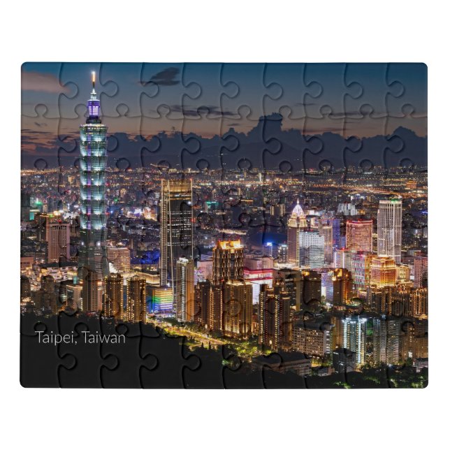 Taipei, Taiwan cityscape Jigsaw Puzzle (Puzzle Horizontal)